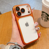 Transparent Plating Frame Phone Case
